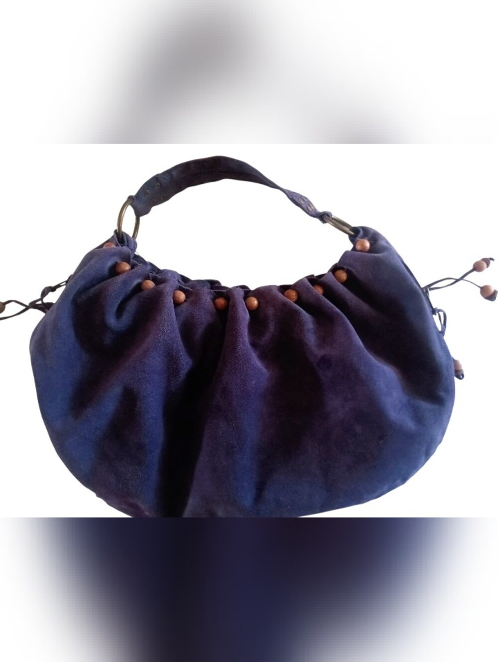 Rare VTG Development By Phillip Lim Purple Suede Slouchy Shoulder Bag - Picture 2 of 9